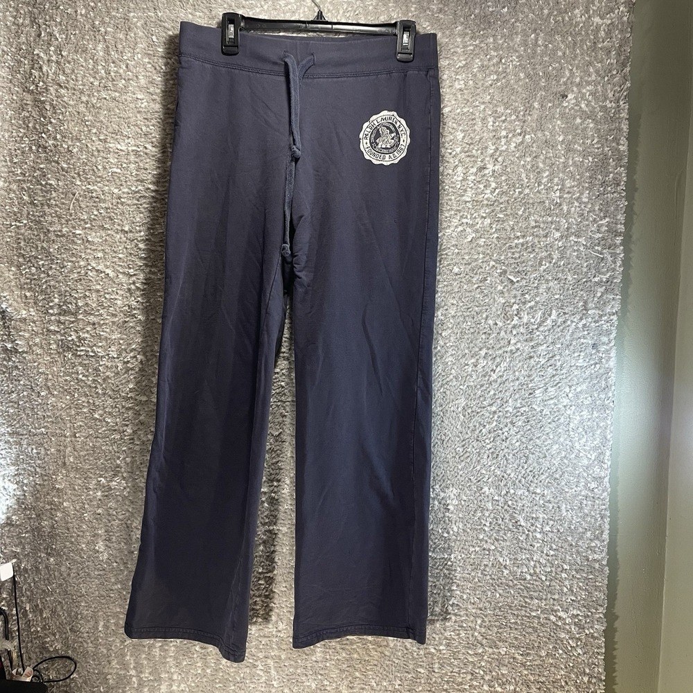 VTG Ralph Lauren Jeans Company S Blue Wide Leg Pants Logo Y2K Lounge READ